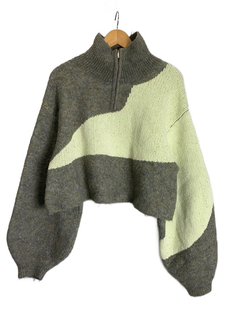 【中古】Knuth Marf◆編み物・スウェーター(朦々たる)/FREE/ポリエステル/GRY/KM23WJ04//【レディースお召しもの】