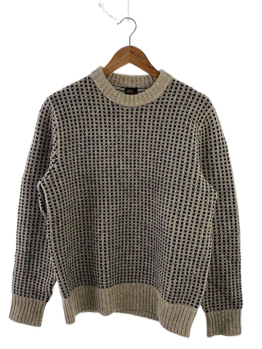 【中古】L.L.Bean◆ニット・セーター(厚手)/M/ウール/BRW/バーズアイ/OJSW9【メンズウェア】｜2ｎｄ STREET 店