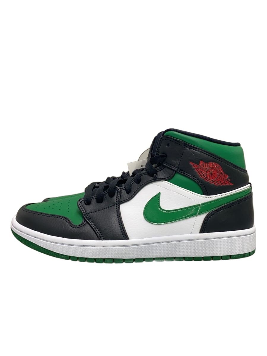 【中古】NIKE◆AIR JORDAN 1 MID/エアジョーダン1ミッド/黒いこと/554724-067/27.5糎/BLK【シューズ】