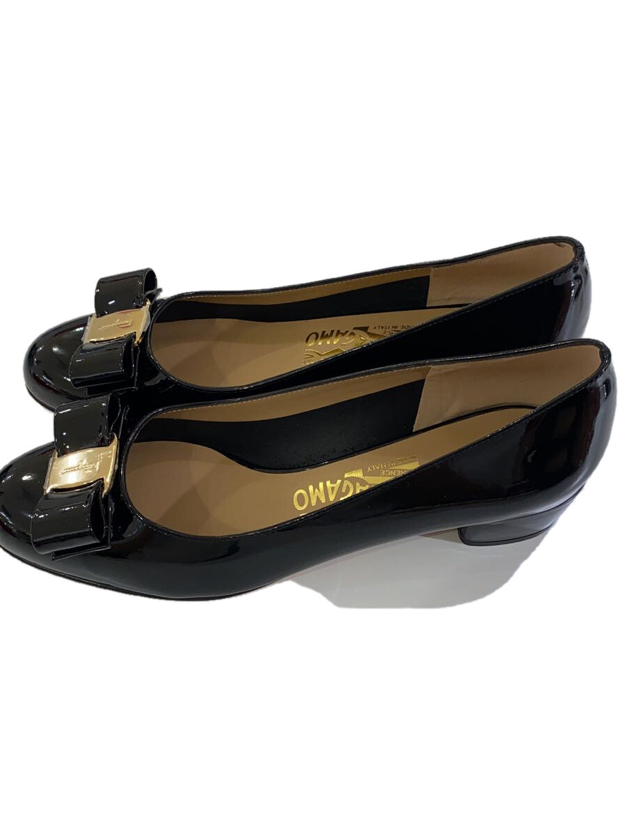 【中古】Salvatore Ferragamo◆VERA 1/パンプス/US5.5/BL/箱袋付き添い人K【シューズ】