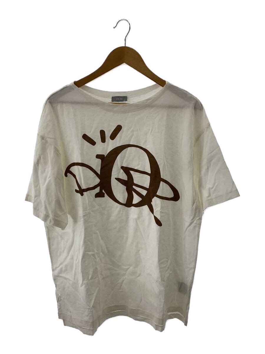 【中古】Dior HOMME◆Tシャツ/L/コットン/WHT/プリント/28dj645a0753【メンズウェア】｜2ｎｄ STREET 店