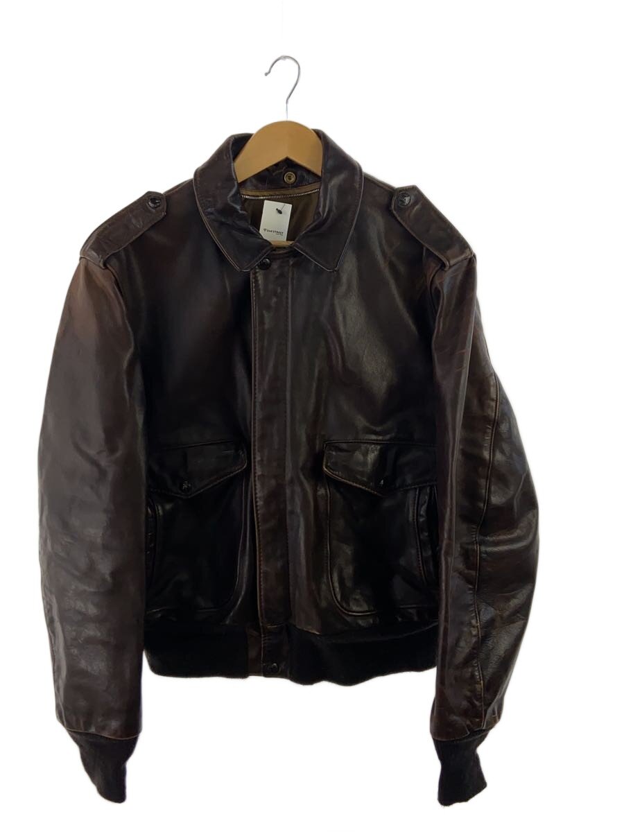 【中古】Schott◆レザージャケット・ブルゾン/42/レザー/BRW/無地/184SM【メンズウェア】｜2ｎｄ STREET 店