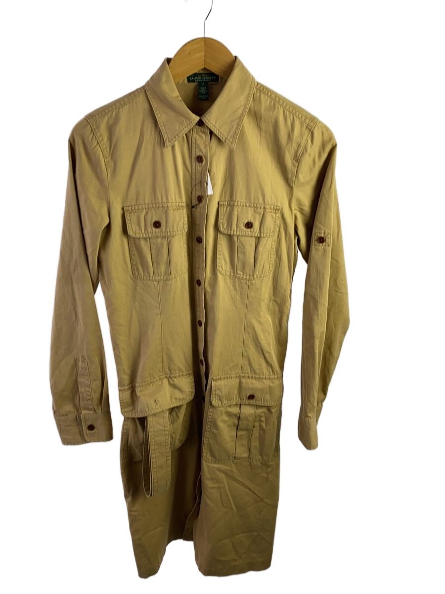 【中古】LAUREN RALPH LAUREN◆トレンチコート/4/綿織物/BEG/無地/RN41381【レディース御召しもの】