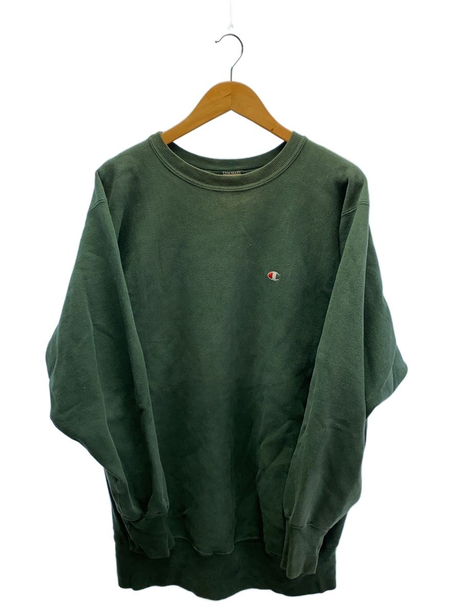 【中古】Champion◆汗水/XL/綿織物/GRN/無地【メンズウェア】