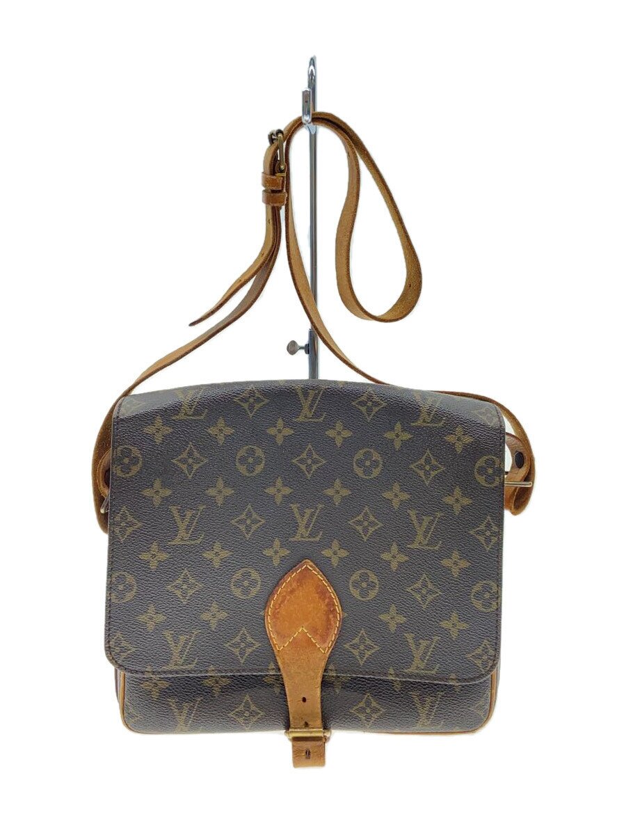 【中古】LOUIS VUITTON◆カルトシエールMM_モノグラム・キャンバス/PVC/ブラウン/総柄【バッグ】｜2ｎｄ STREET 店
