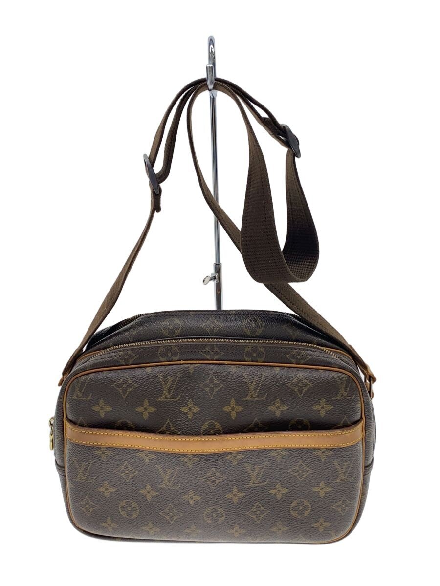 【中古】LOUIS VUITTON◆特派員PM_モノグラム・帆布/PVC/BRW/モノグラム【御徒面子】