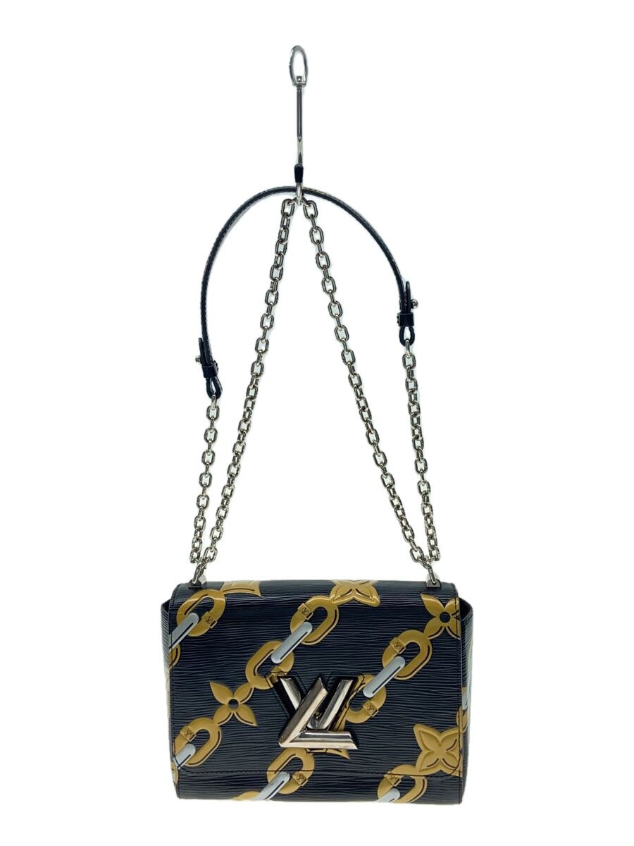 【中古】LOUIS VUITTON◆捻じれMM_エピ_BLK/なめし革/BLK【御徒面子】