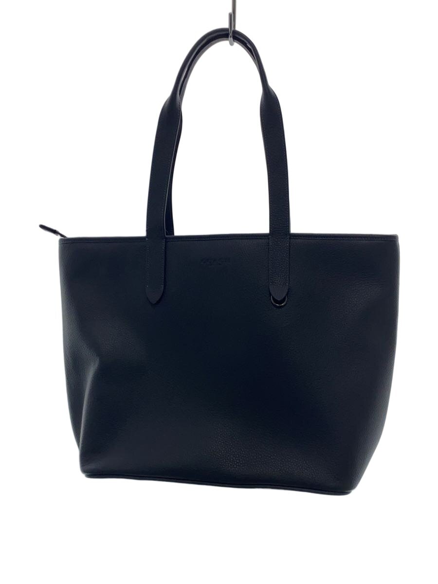 【中古】COACH◆トートバッグ/なめし革/NVY/c9876【御徒面子】