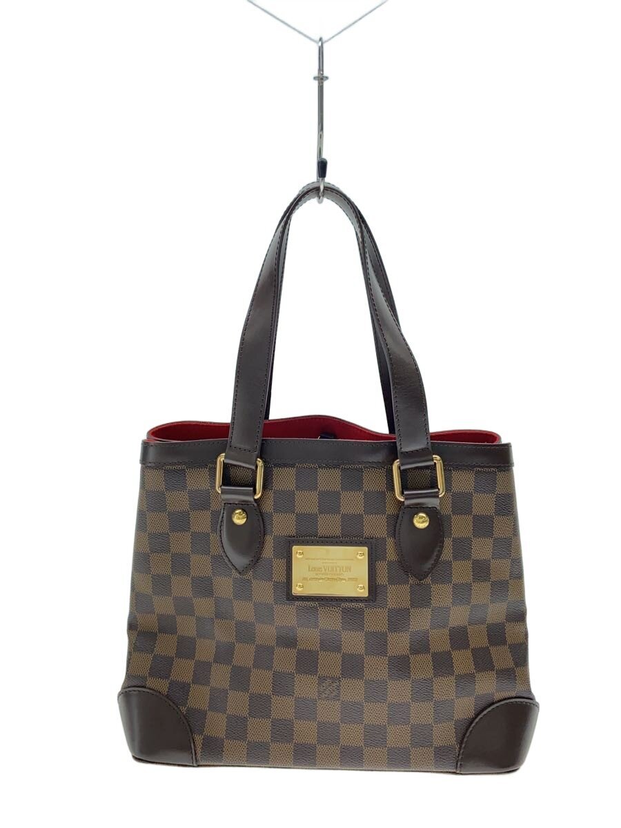 【中古】LOUIS VUITTON◆ハムステッドPM_ダミエ・エベヌ/トートバッグ/PVC/ブラウン【バッグ】|2nd STREET 店