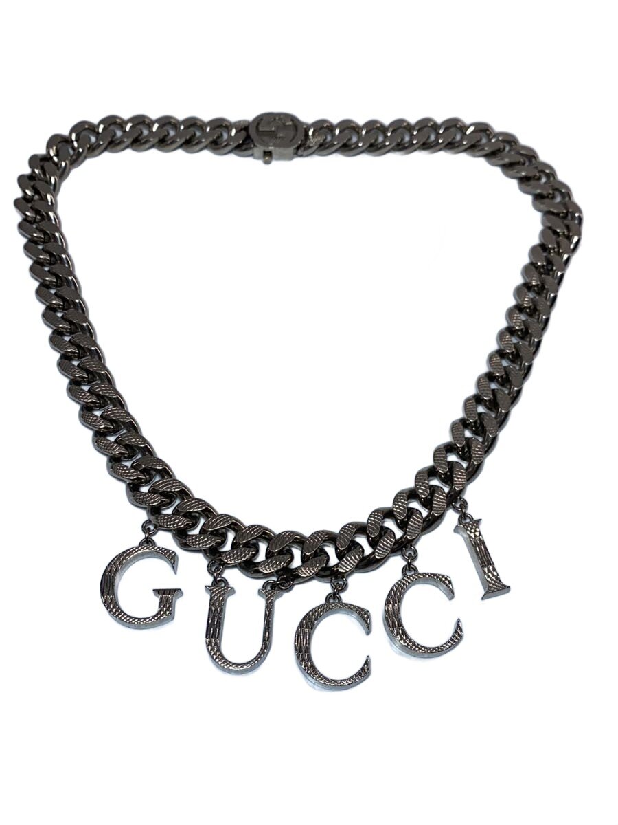 【中古】GUCCI◆首飾り/SLV/メンズ/原作//【服飾雑貨他】