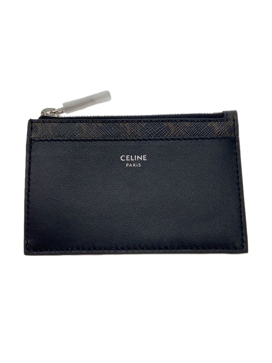 【中古】CELINE◆歌留多容れもの/PVC/BLK/総柄/メンズ【服飾雑貨他】