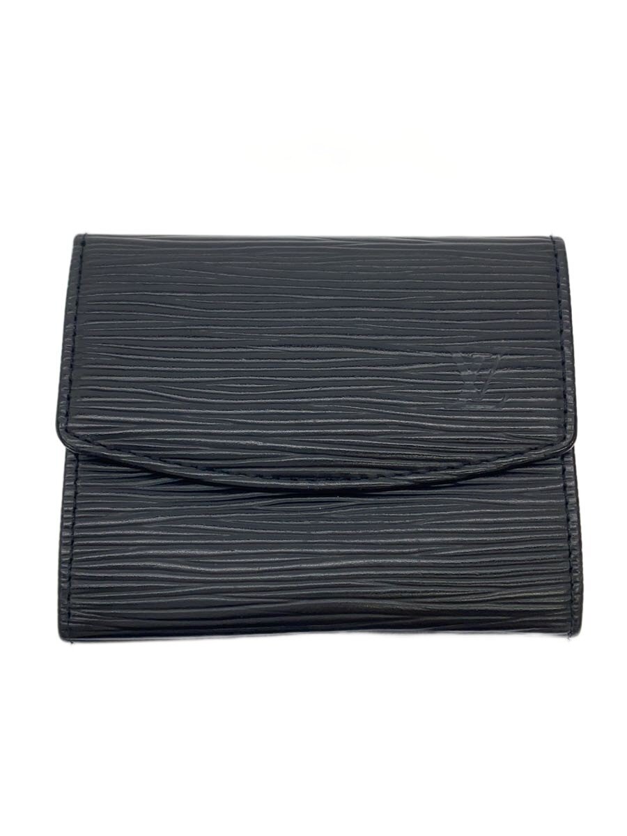 【中古】LOUIS VUITTON◆ポルト・モネ・サーンプル_エピ/レザー/BLK/メンズ【服飾雑貨他】｜2ｎｄ STREET 店 10,921円