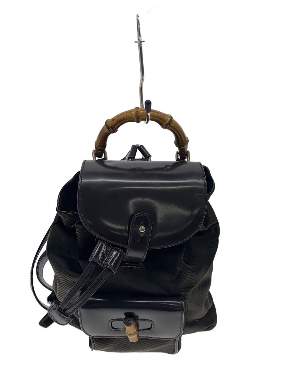 【中古】GUCCI◆リュック/バンブー/KHK【バッグ】|2nd STREET 店