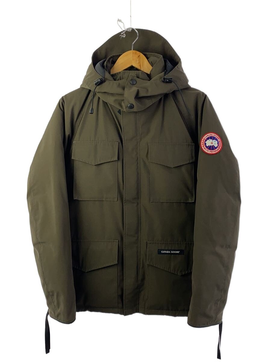 【中古】CANADA GOOSE◆KAMLOOPS PARKA/落ちこむ上衣/S/ポリエステル/KHK/無地/4078JM R【メンズウェア】