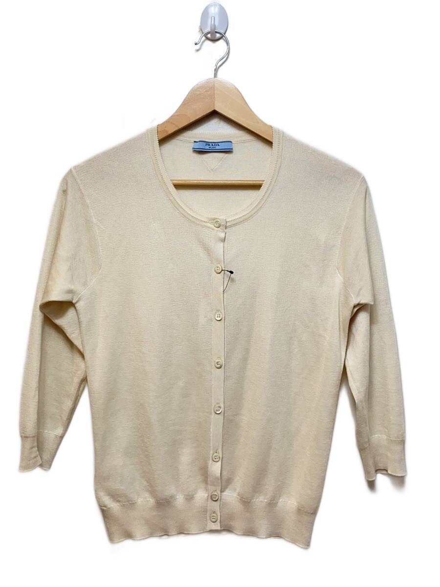 【中古】PRADA◆ジレー(薄っぺら)/42/絹地/皮膚軟化剤//【レディースお召しもの】