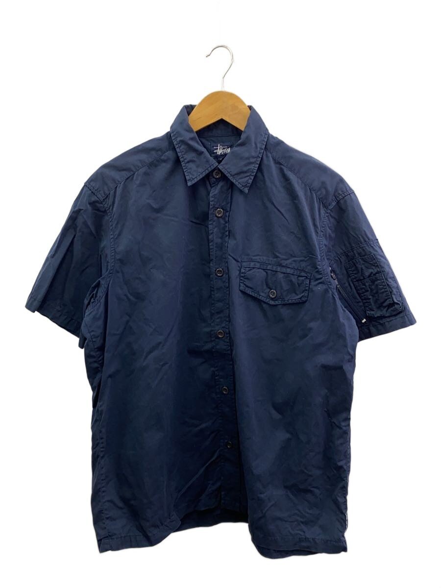 【中古】STUSSY◆OLD/半袖プルオーバー/M/綿織物/NVY【メンズウェア】