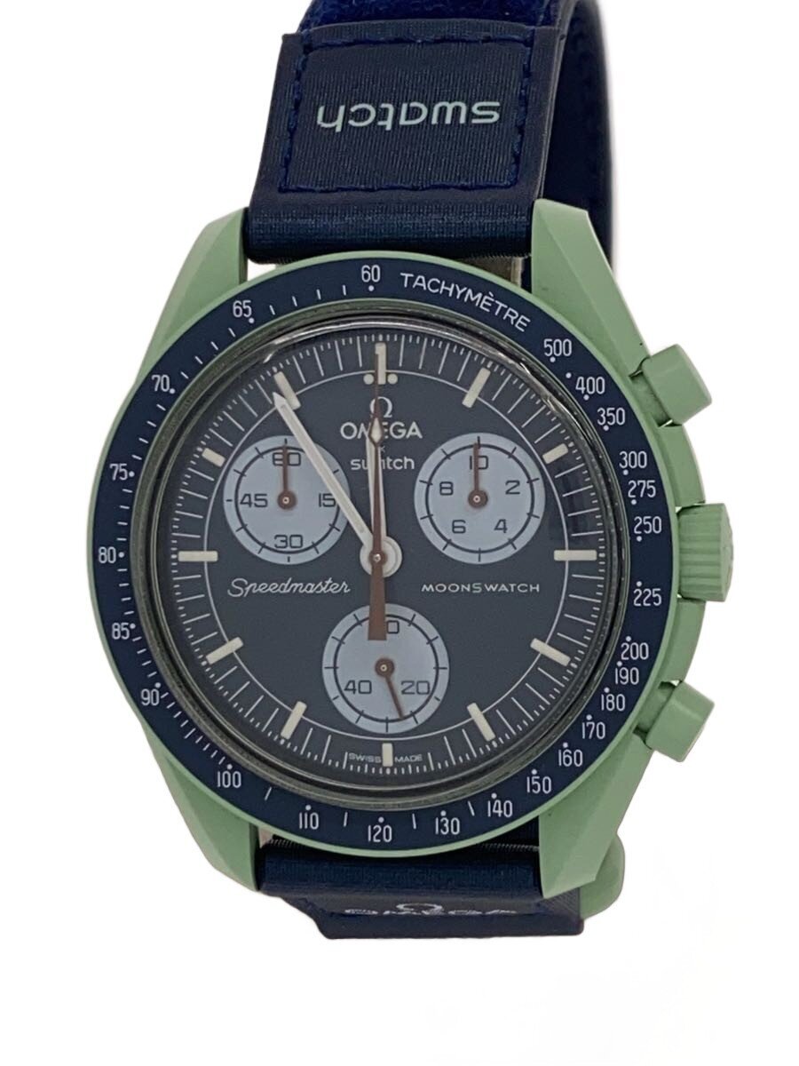 【中古】OMEGA◆石英ウォッチ/アナログ/NVY/S033G100//【服飾雑貨他】