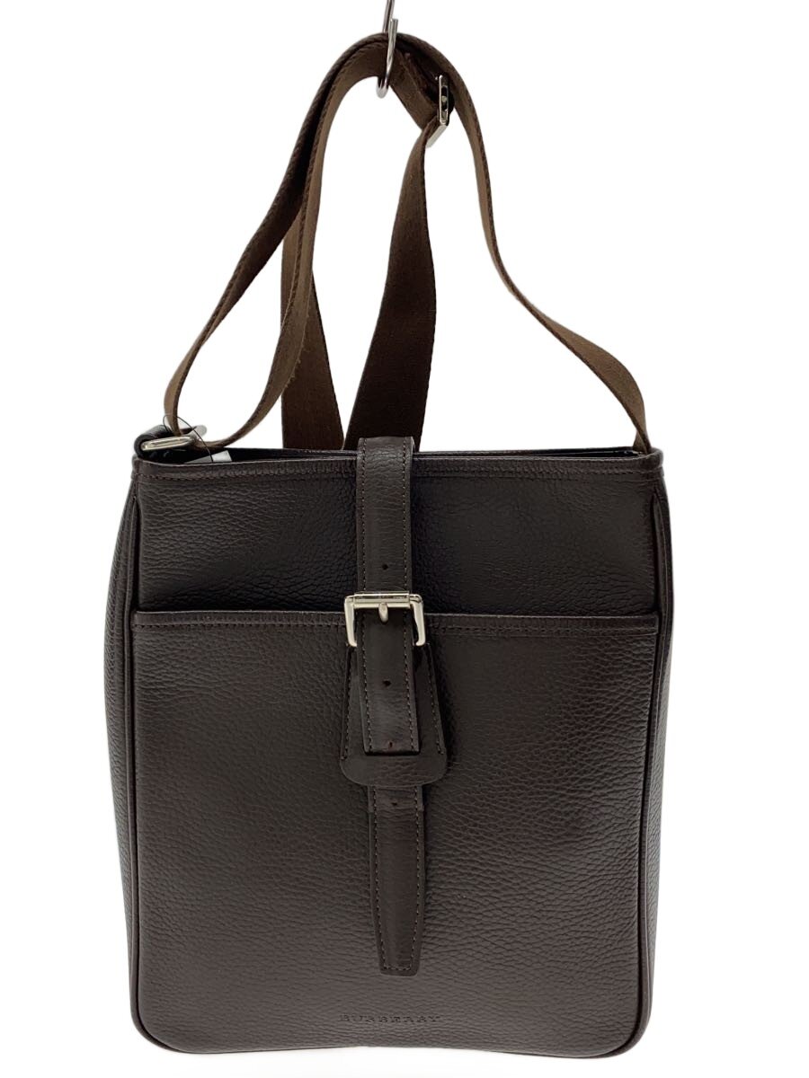 【中古】BURBERRY◆ショルダーバッグ/レザー/BRW/無地【バッグ】|2nd STREET 店