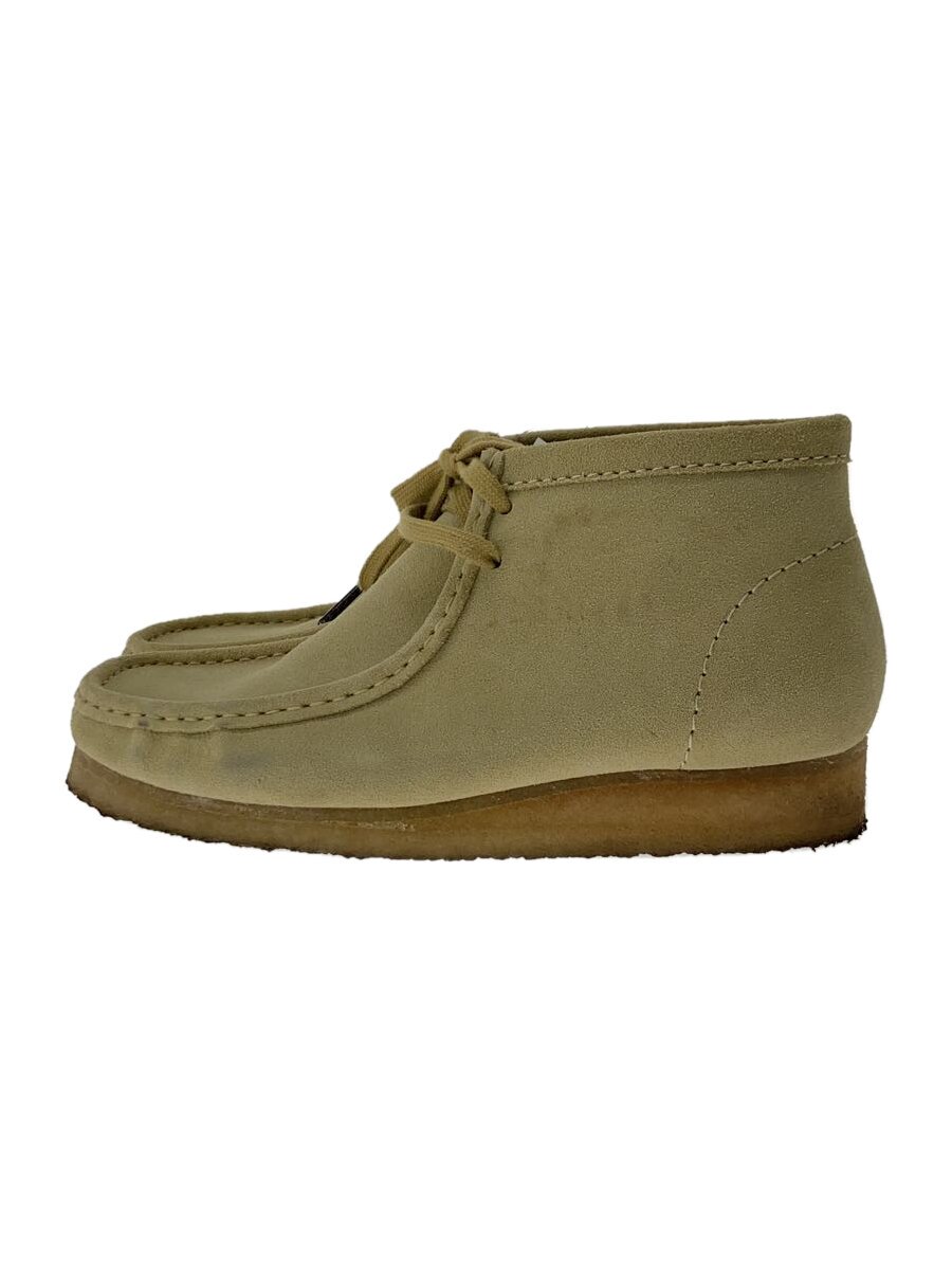 【中古】Clarks◆Wallabee/26.5糎/BEG/スウェード/11826【シューズ】