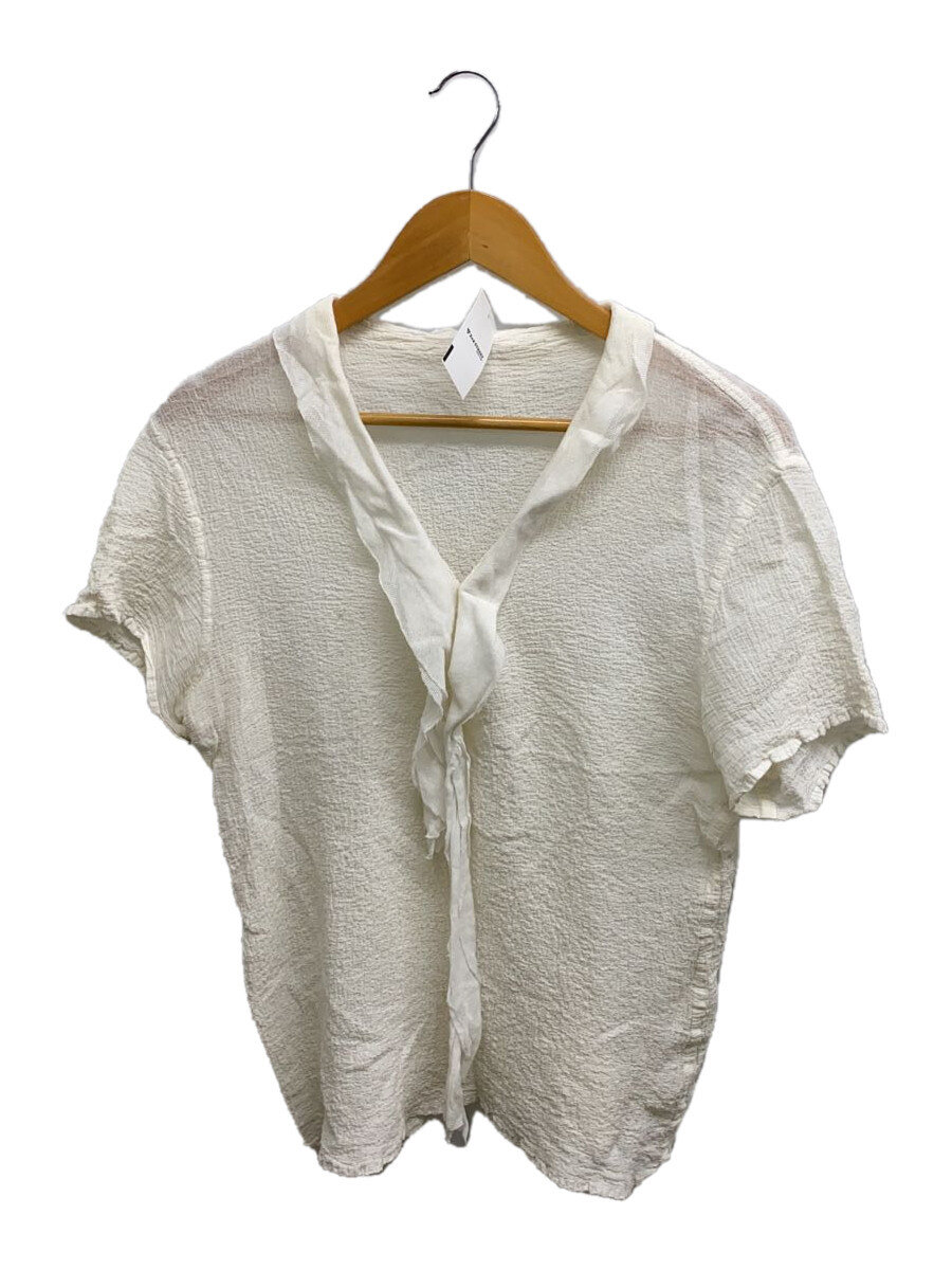 【中古】me ISSEY MIYAKE◆半袖カットソー/--/綿織物/WHT/? NULL ?【レディース御召しもの】