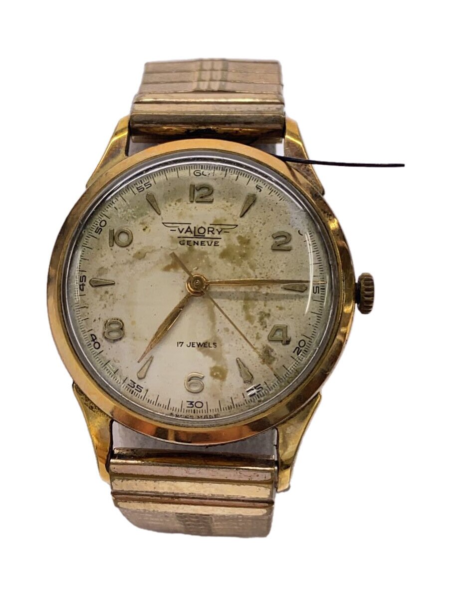 【中古】VALORY GENEVE/手巻ウオッチ/アナログ/CRM/GLD【服飾雑貨他】