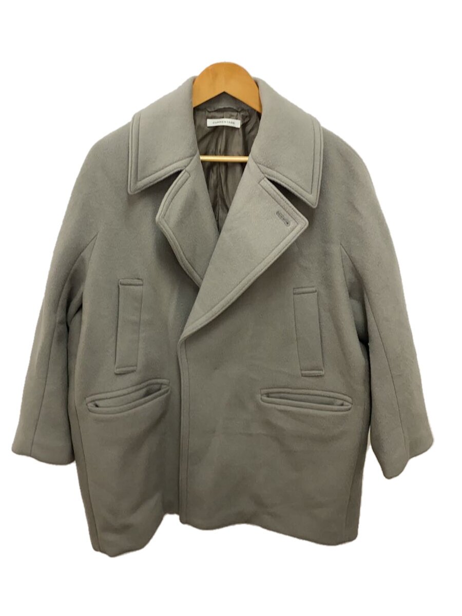 【中古】CURRENTAGE◆厚地の外套/1/羊毛/GRY/無地/A2503FC 231【レディース御召しもの】