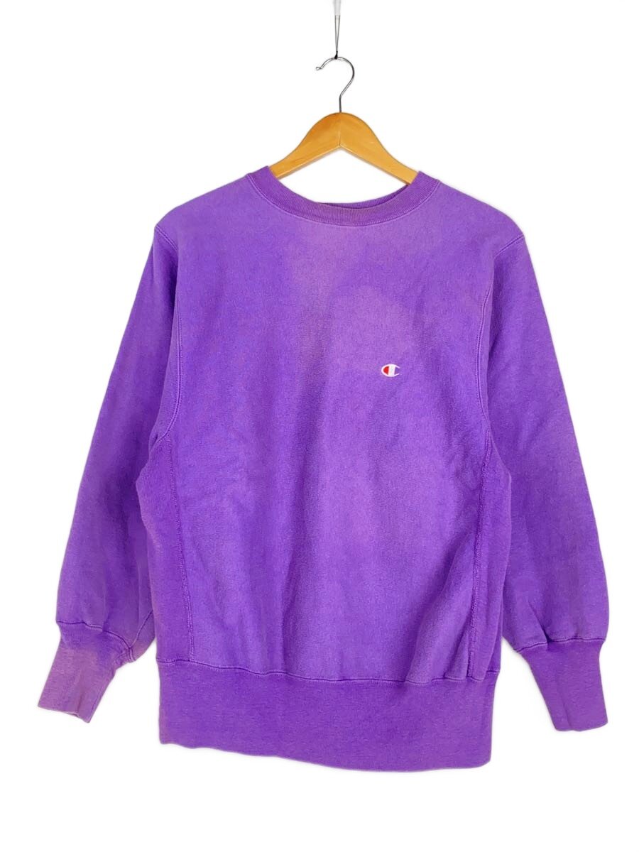 【中古】Champion◆汗水/M/綿織物/パープル/90s/reverse weave//【メンズウェア】