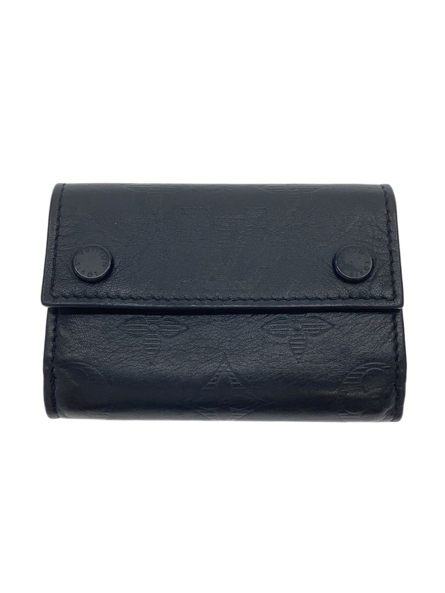 【中古】LOUIS VUITTON◆ディスカバリー・コンパクトウォレット_モノグラム・シャドウ/牛革/BLK/メンズ【服飾雑貨他】｜2ｎｄ STREET 店