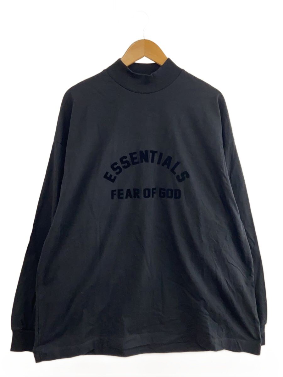 【中古】FOG ESSENTIALS◆長袖プルオーバー/S/綿織物/BLK/無地/8312-343-2023//【メンズウェア】