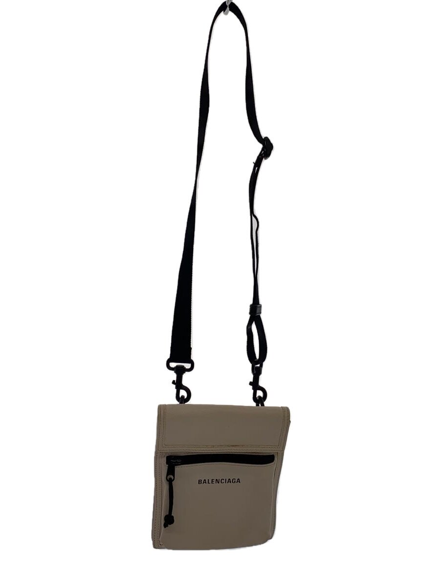 【中古】BALENCIAGA◆1VG7X EXPLORER/エクスプローラースモールショルダーバッグ/羊革/CRM/655982【バッグ】|2nd STREET 店