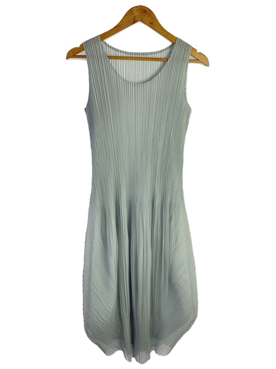 【中古】PLEATS PLEASE ISSEY MIYAKE◆ノースリーブ衣装/5/ポリエステル/GRY/無地/PP11-JH676【レディースお召しもの】