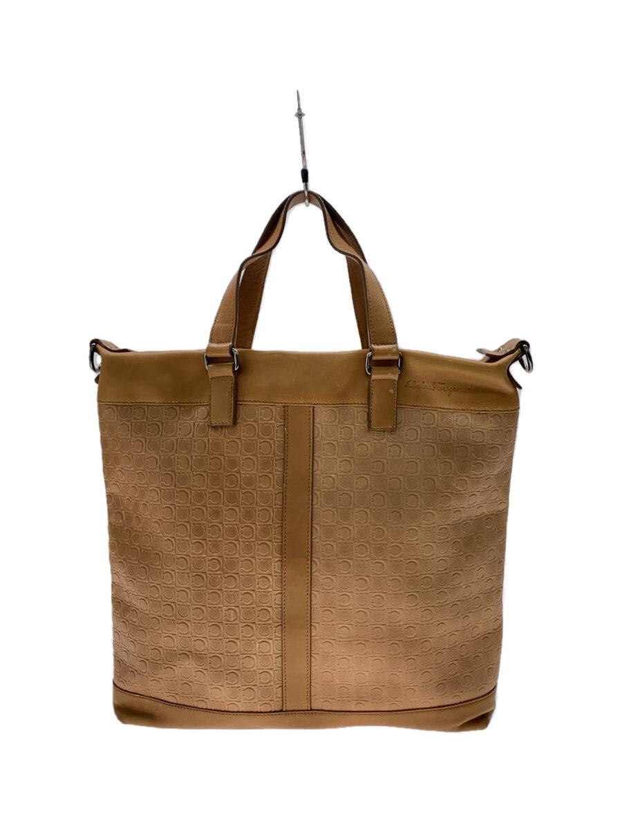 【中古】Salvatore Ferragamo◆トートバッグ/なめし革/CML/総柄//【御徒面子】