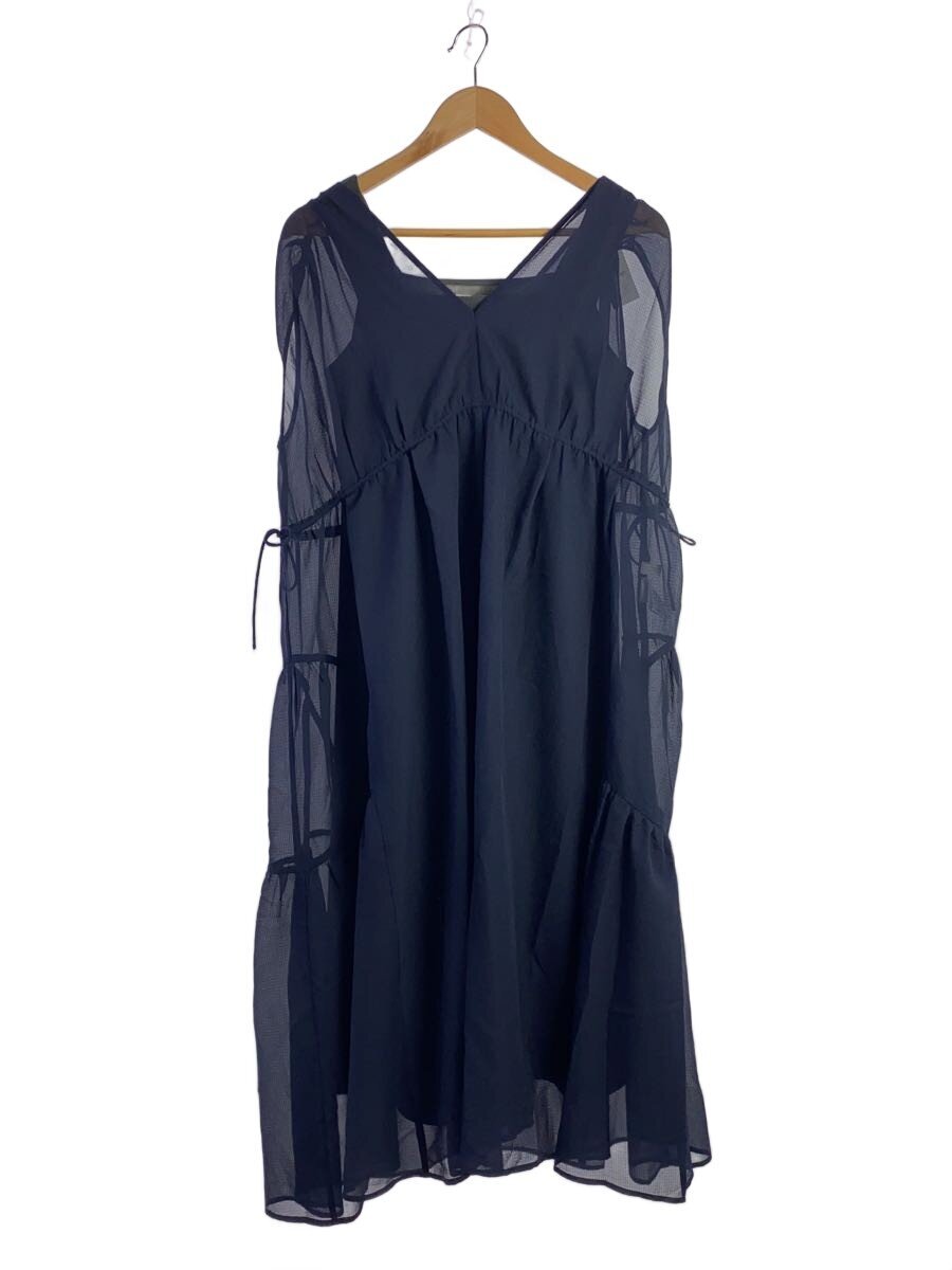 【中古】STRATA◆マイクロチェックシアーワンピースセット/--/ポリエステル/米国海軍/SHD0015//【レディース御召しもの】