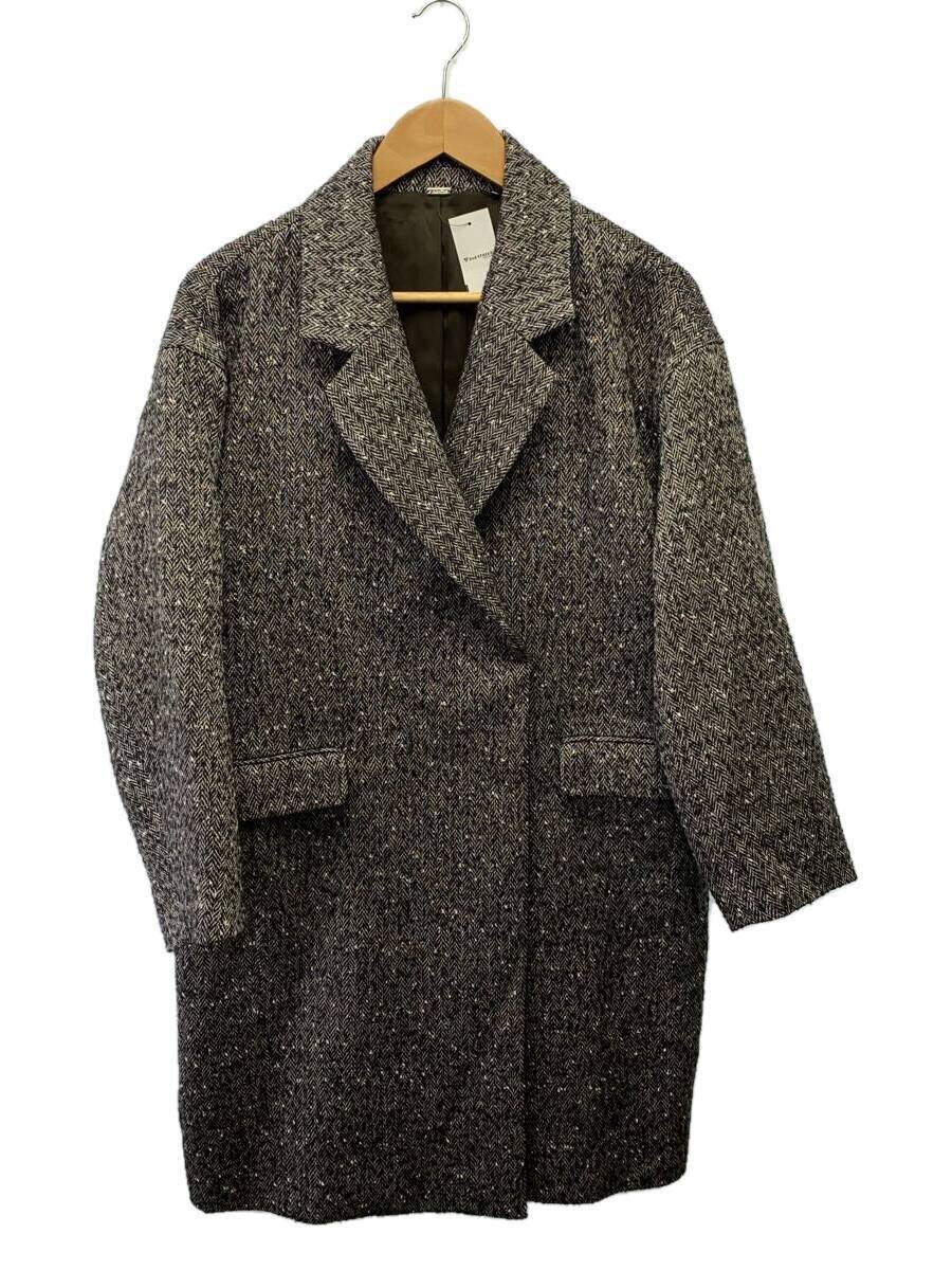 【中古】Mila Owen◆23AW/コクーンシルエットチェスターコート/1/ポリエステル/BRW/09WFC234144【レディース御召しもの】