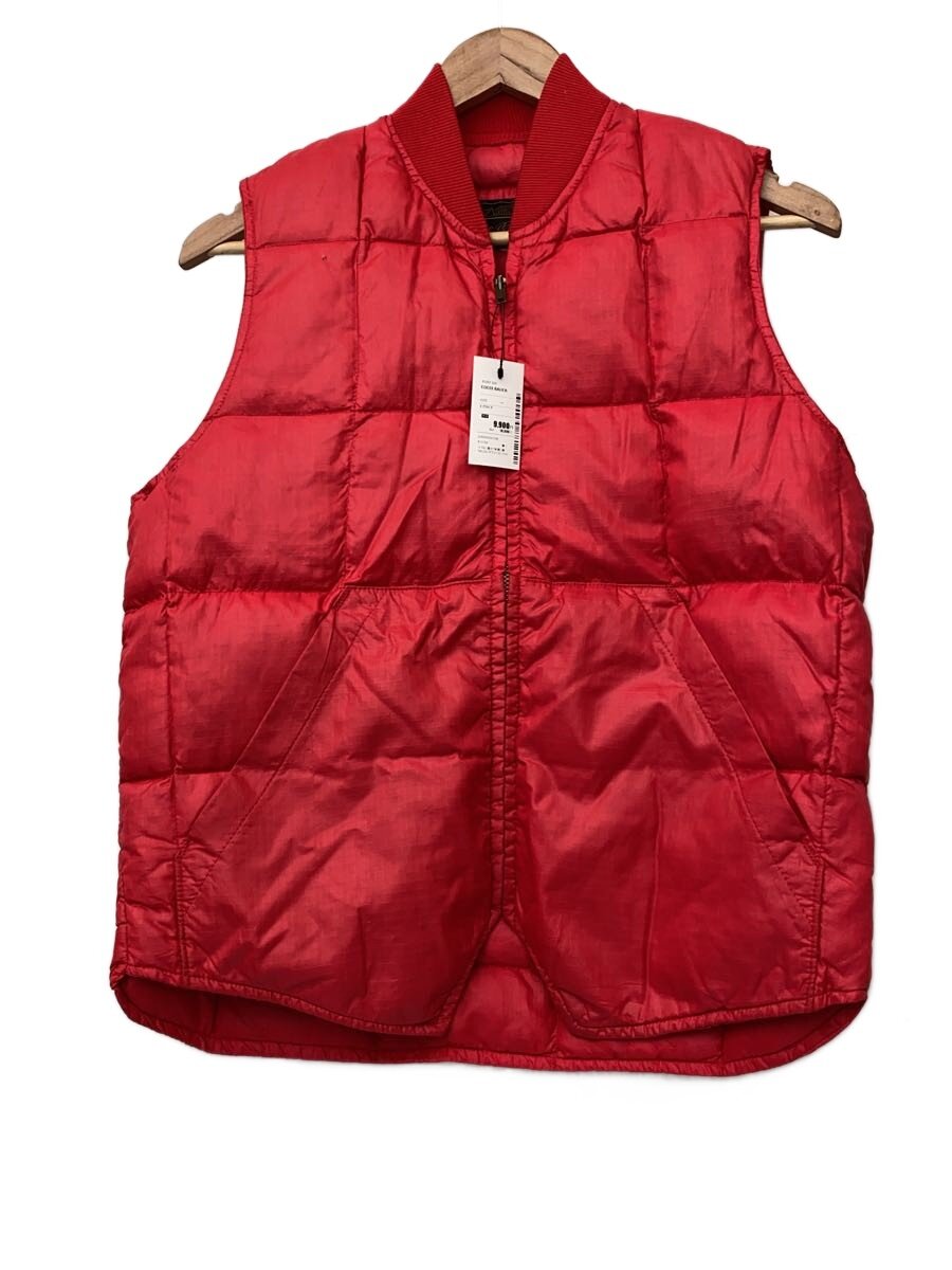 【中古】EDDIE BAUER◆~70s/黒タグ前期/棒TALON/ダウンベスト/ナイロン/RED/無地//【メンズウェア】|2nd STREET 店