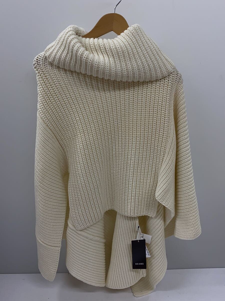 【中古】AK+1◆アゼ編みポンチョニット/FREE/羊毛/WHT/64-15-0104-894【レディース御召しもの】