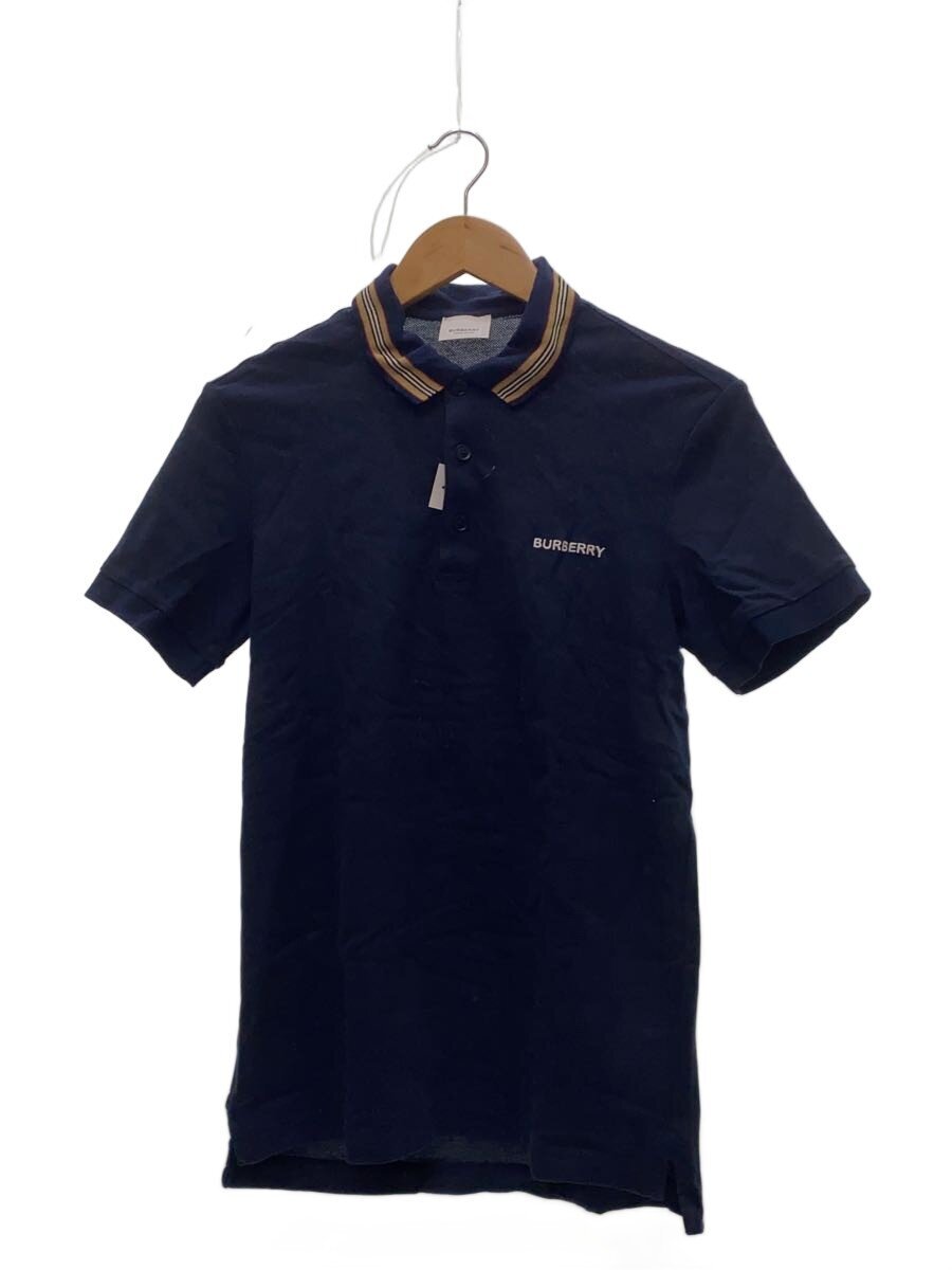 【中古】BURBERRY LONDON◆スポーツシャツ/XS/綿織物/米国海軍/無地/PTCRSIND60PAR【メンズウェア】