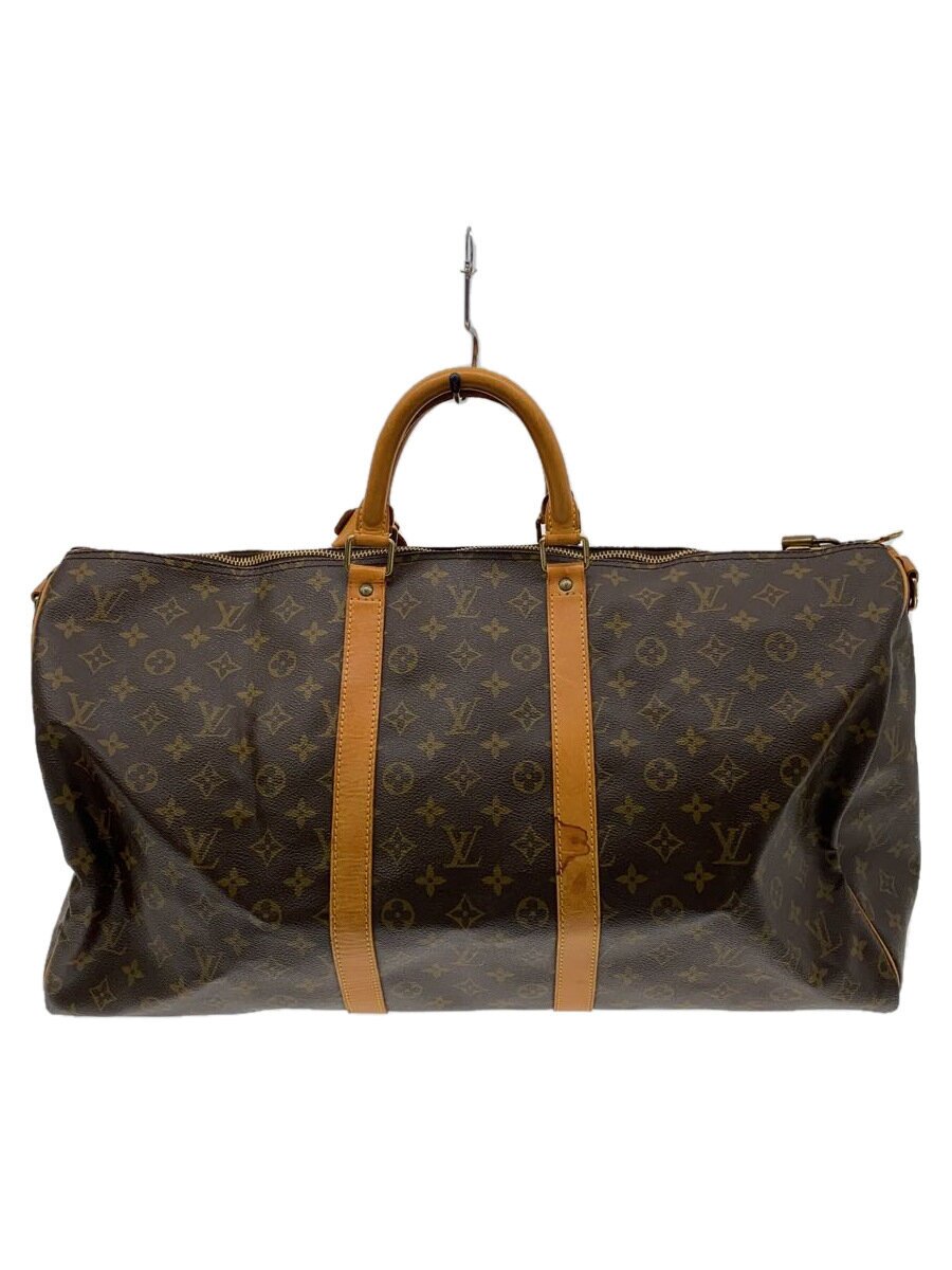 【中古】LOUIS VUITTON◆キーポル・バンドリエール55_モノグラム・帆布_BRW/PVC/BRW【御徒面子】