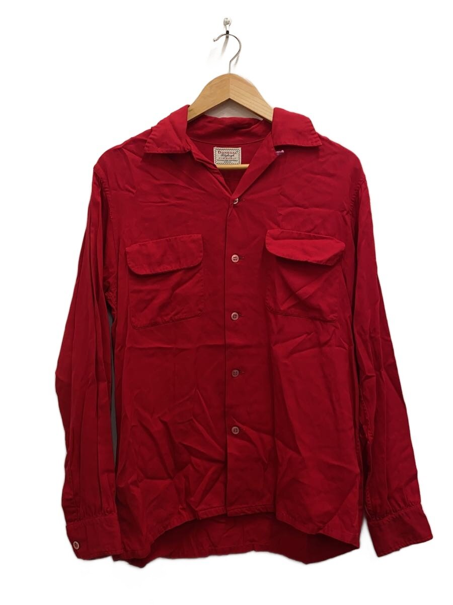 【中古】50s～/DONEGAL/明けっ広げ色合い/15/人絹/RED【メンズウェア】