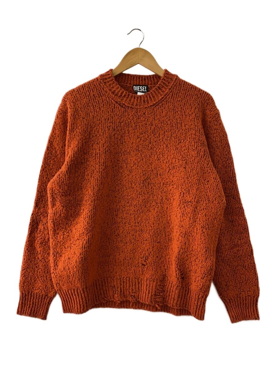 【中古】DIESEL◆K-EVANS/ダメージ加工メランジニット・セーター(厚手)/M/ナイロン/ORN/A03421【メンズウェア】|2nd STREET 店