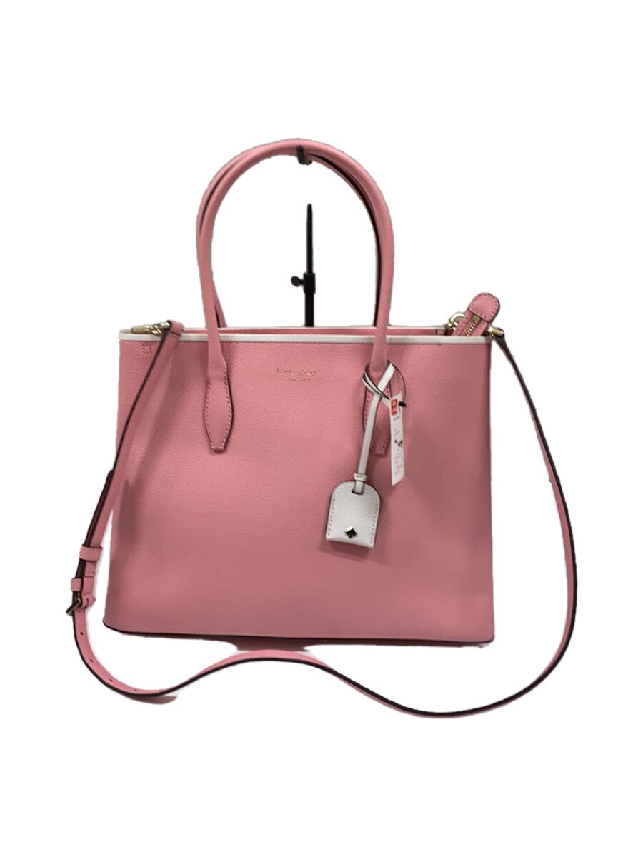 【中古】kate spade new york◆トートバッグ/--/PNK/WKRU8761【御徒面子】