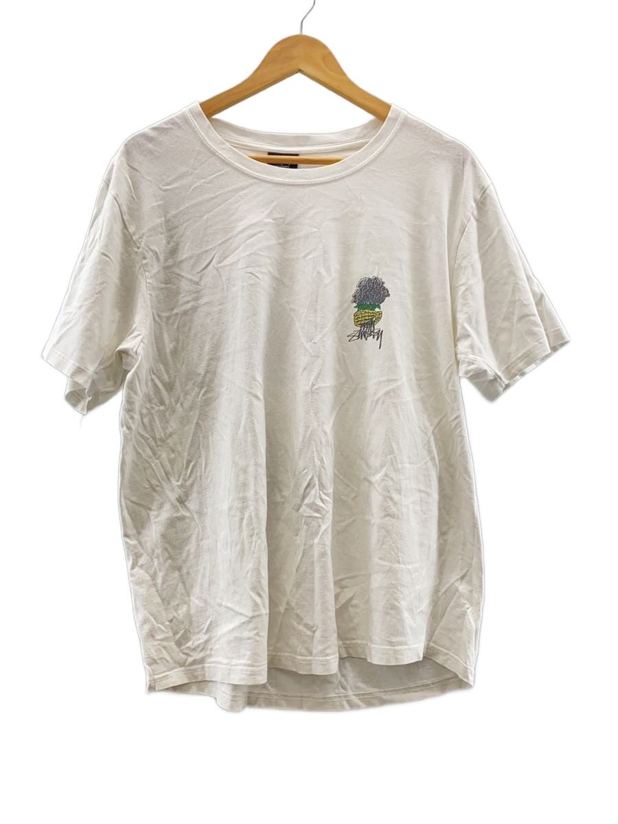 【中古】STUSSY◆スウェット/L/コットン/WHT【メンズウェア】|2nd STREET 店