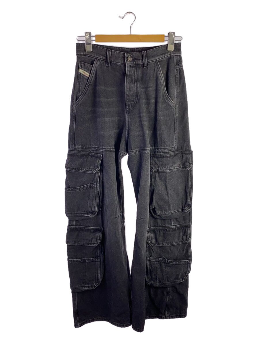 【中古】DIESEL◆カーゴパンツ/--/ジーンズ/BLK/0HLAA/D-Sire-Cargo-S【メンズウェア】