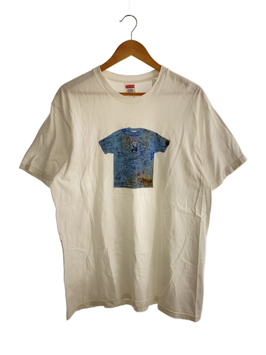 【中古】Supreme◆24SS 30th anniversary FIRST TEE/L/綿織物/WHT【メンズウェア】