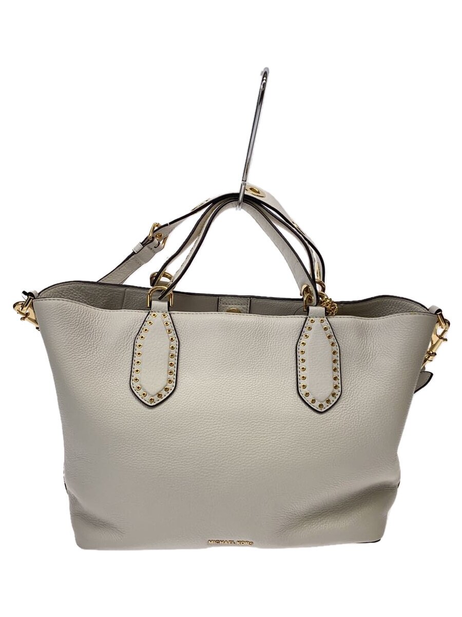 【中古】MICHAEL KORS◆ハンドバック/--/WHT/無地/30S7GBNS3L/白いこと/白【御徒面子】