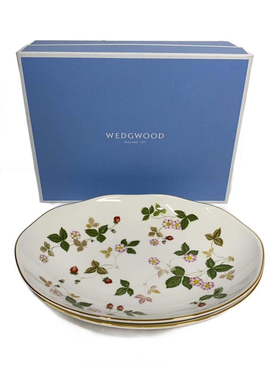 【中古】WEDGWOOD◆ワイルドストロベリー/オーバルディッシュ/2客/【キッチン用品】