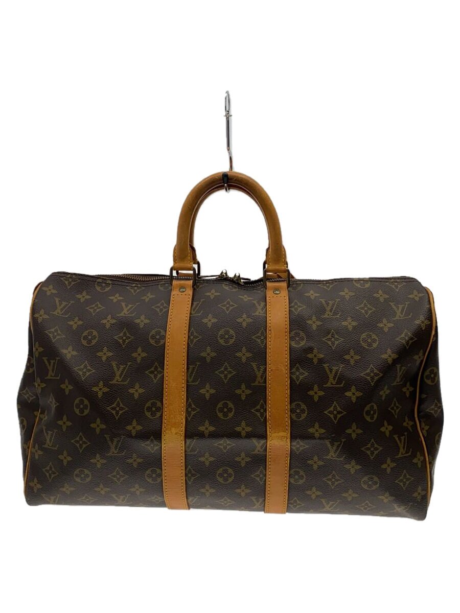 【中古】LOUIS VUITTON◆キーポル45_モノグラム・帆布/PVC/BRW【御徒面子】