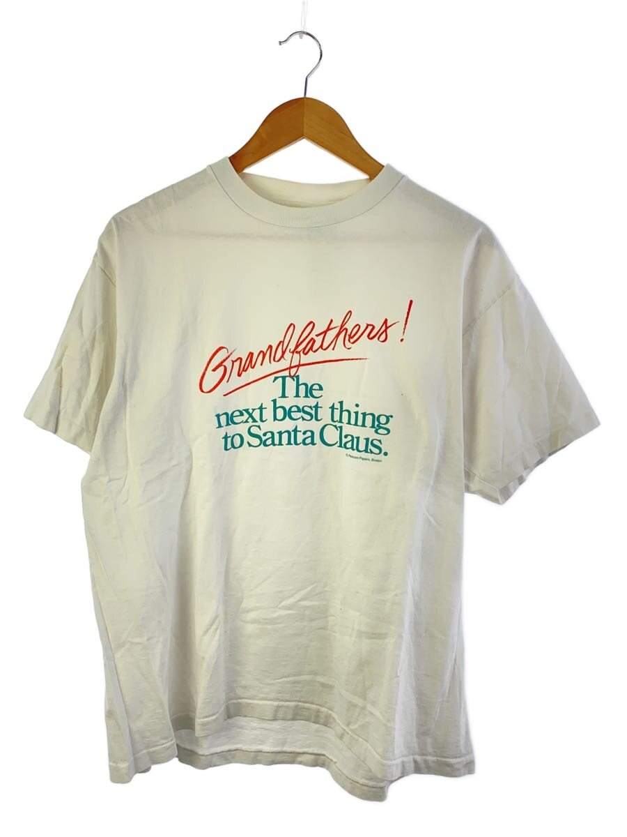 【中古】Peacock◆90s/プルオーバー/XL/綿織物/WHT/刷り上げる【メンズウェア】