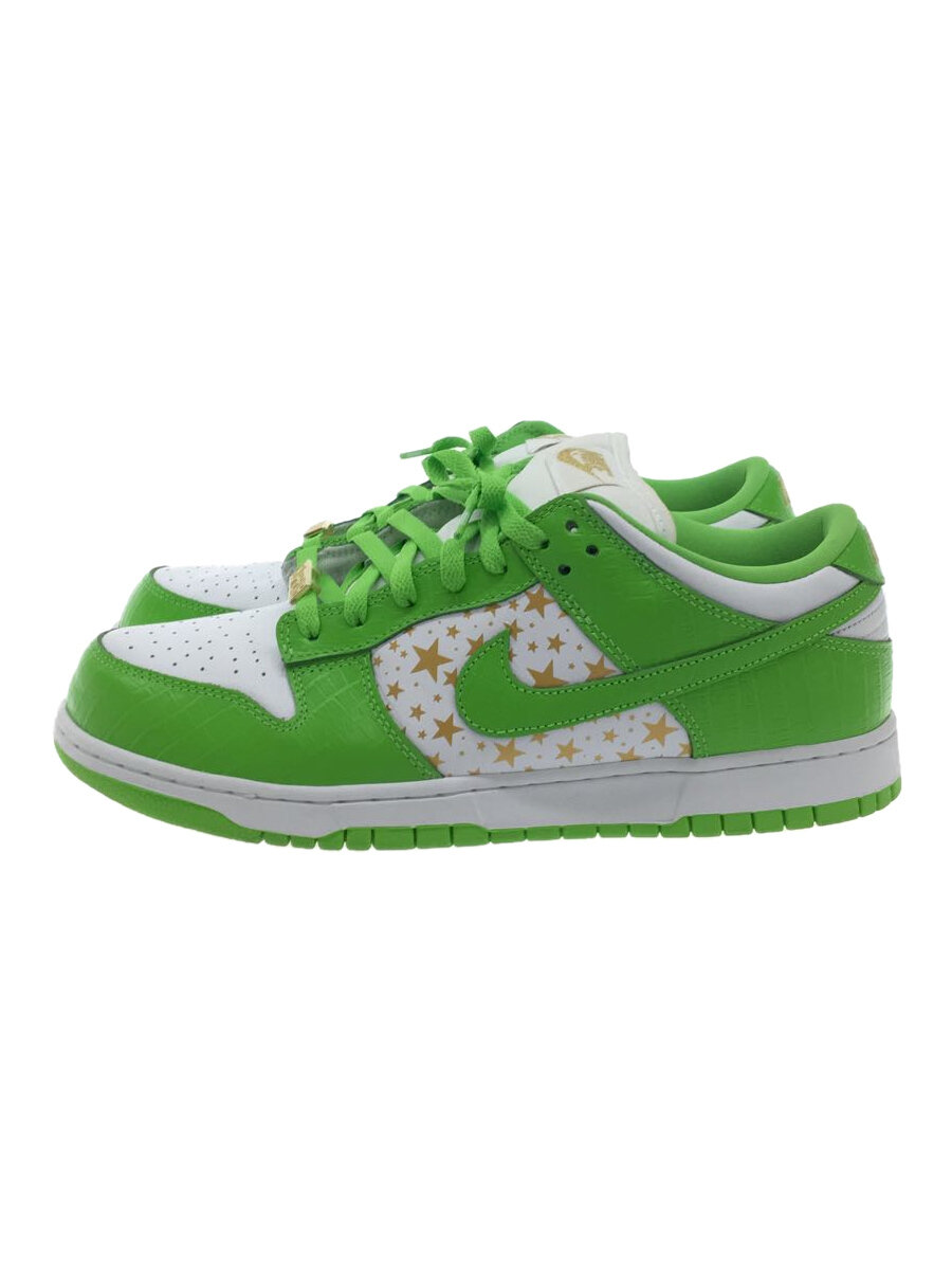 【中古】NIKE◆DUNK LOW OG QS_ダンク 置き目 一風変わった クイックストライク/28.5珊/GRN/GOLD STAR【シューズ】