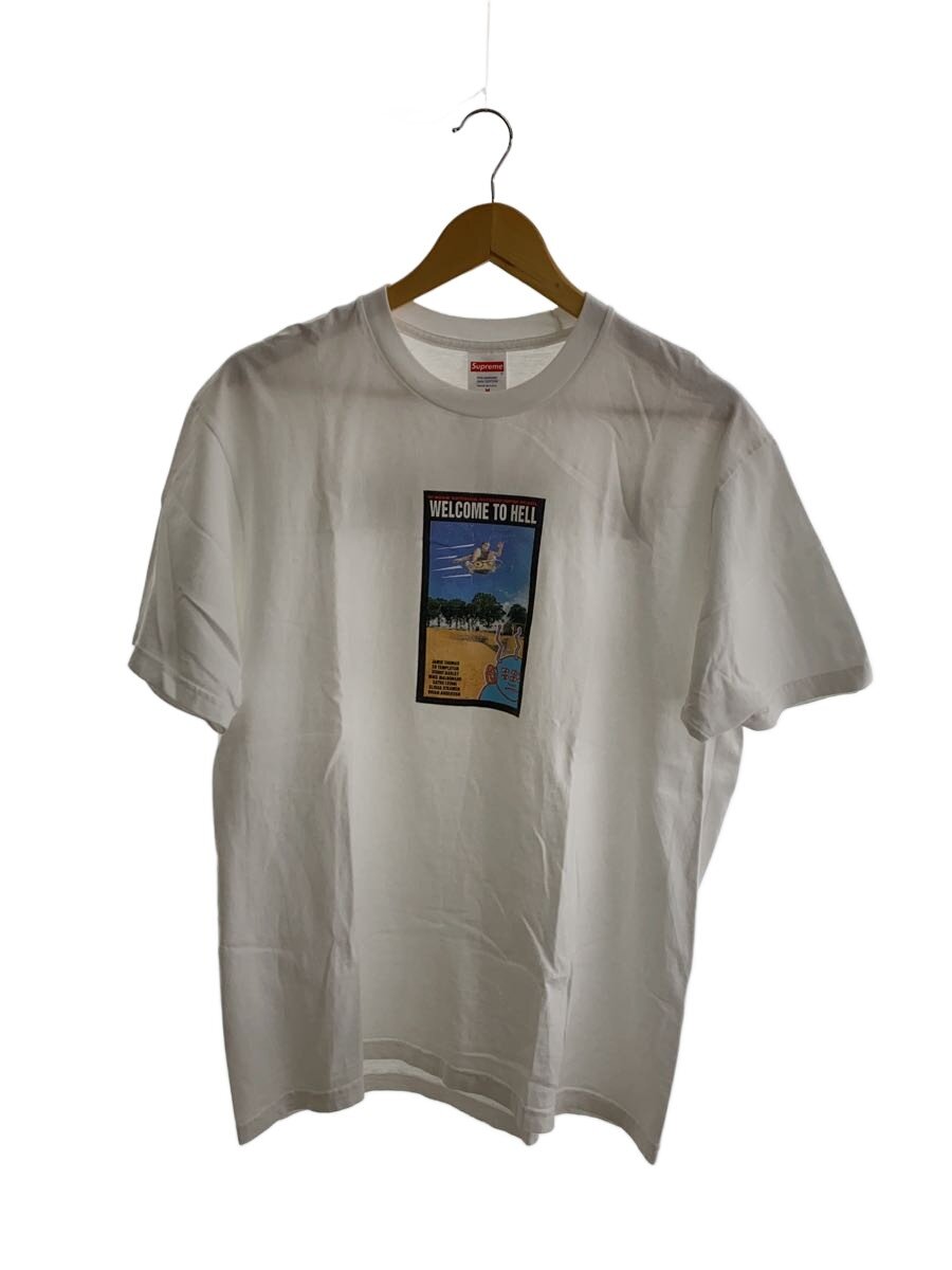 【中古】Supreme◆TOY MACHINE WELCOME TO HELL/プルオーバー/M/綿織物/WHT/刷り上げる【メンズウェア】
